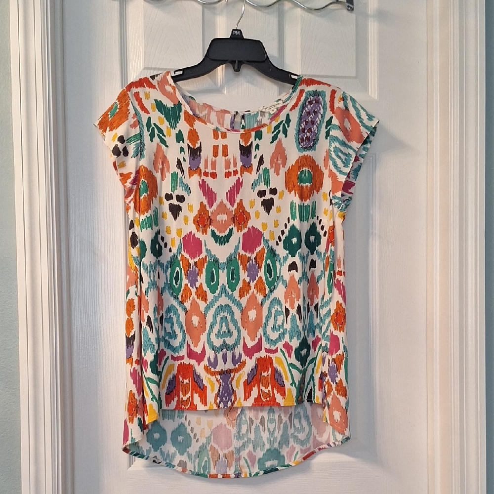 Colorful Patterned Women's Top
